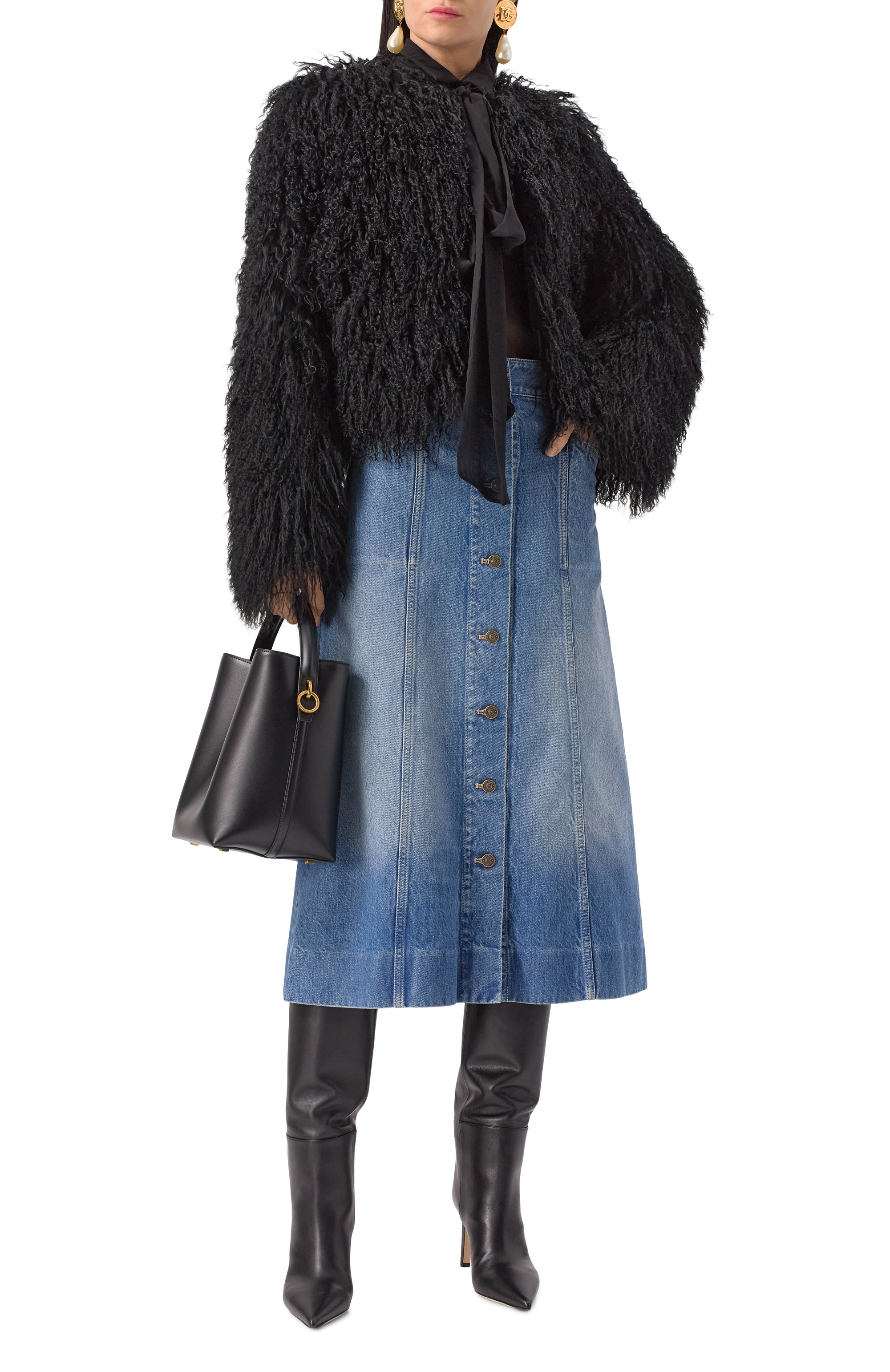 Джинсовая юбка VALENTINO, арт. 6B3DD18Z94U, фото 2