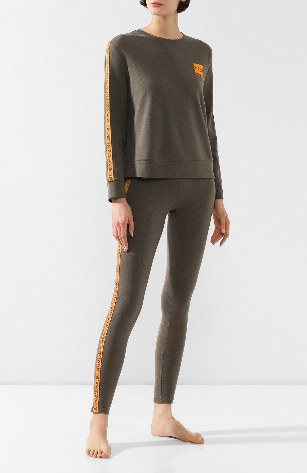 Хлопковый свитшот CALVIN KLEIN, арт. QS6320E, фото 2