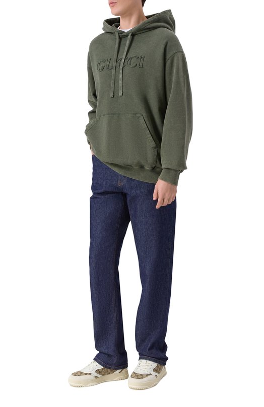 Комбинированные кеды Re-Web Gucci 787476/AADHW Бежевый  787476/AADHW Фото 2