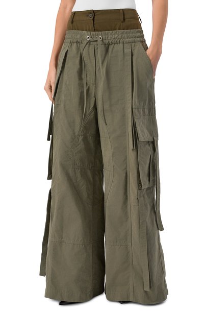 Брюки-карго DOLCE & GABBANA хаки цвета по цене 191500 руб., арт. FTDGXT/HUMS8, фото 3 Брюки-карго DOLCE & GABBANA, арт. FTDGXT/HUMS8, фото 3