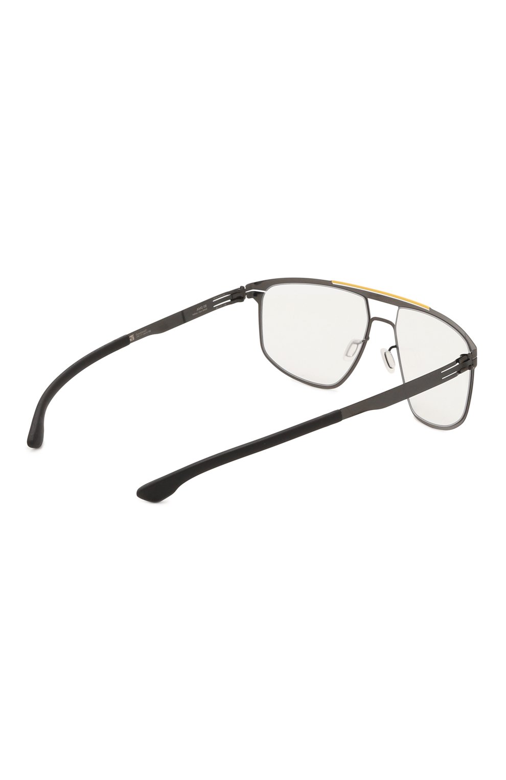 Оправа IC! BERLIN, арт. IB-AMG 08 YELL0W BRIDGE-GUN-METAL BLACK RX-CLEAR, фото 4