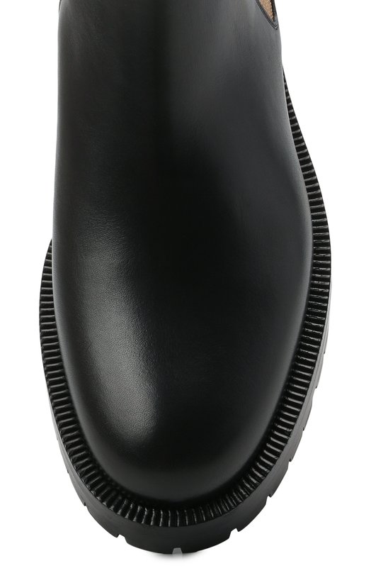 Кожаные ботинки Allostock Chk Burberry 8042363 Чёрный  8042363 Фото 5