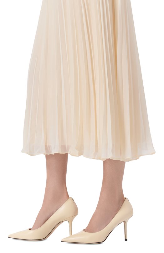 Кожаные туфли Love 85 Jimmy Choo L0VE85/ZNU Кремовый  L0VE85/ZNU Фото 2