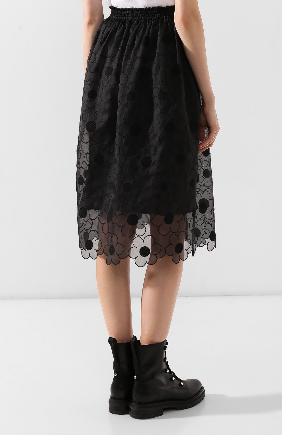 Юбка 4 moncler simone rocha MONCLER GENIUS черного цвета по цене 59950 руб., арт. E2-09W-25403-00-54ADZ, фото 4 Юбка 4 moncler simone rocha MONCLER GENIUS, арт. E2-09W-25403-00-54ADZ, фото 4
