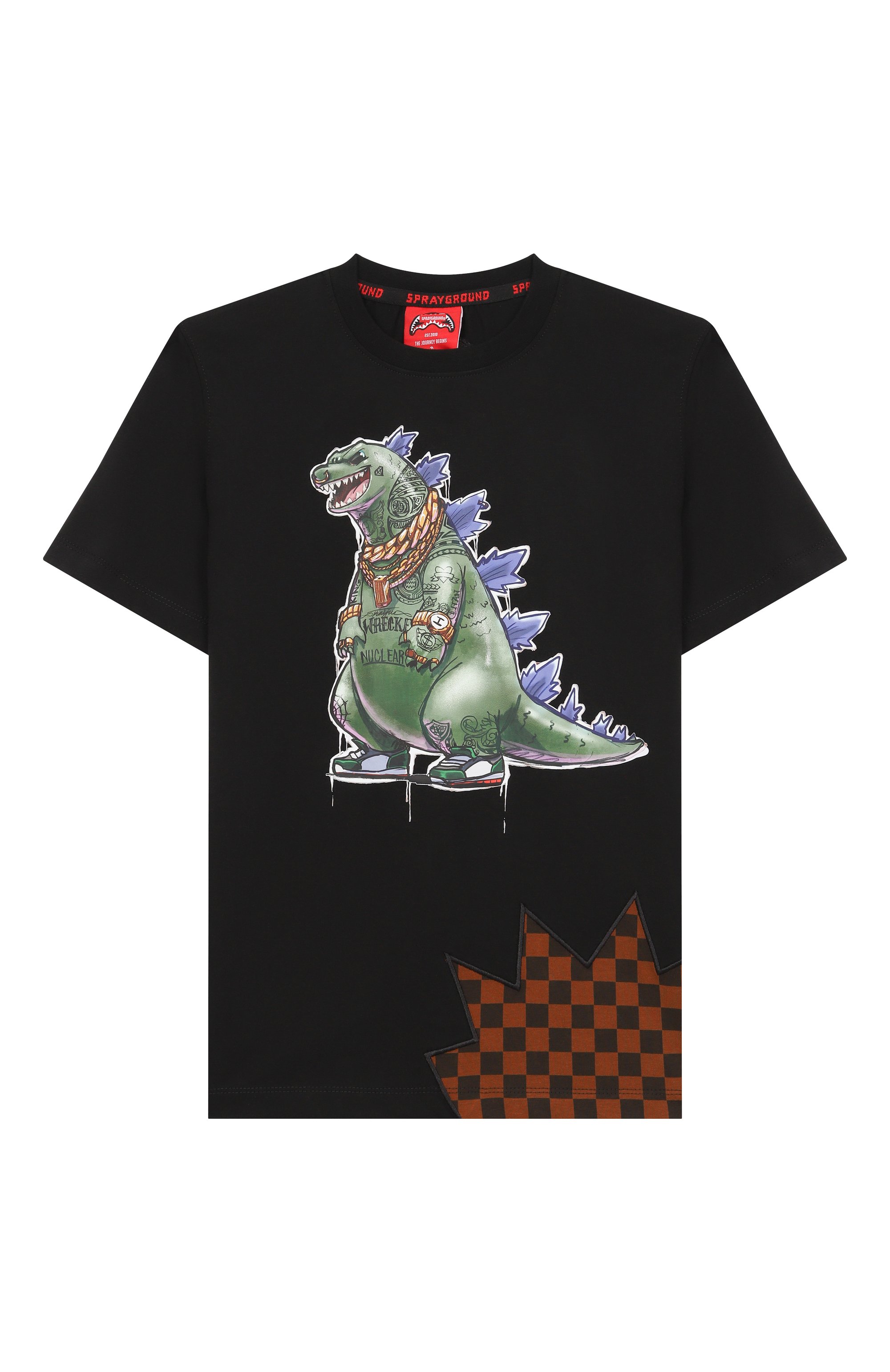 Хлопковая футболка SPRAYGROUND, арт. SPY1368BLK, фото 1