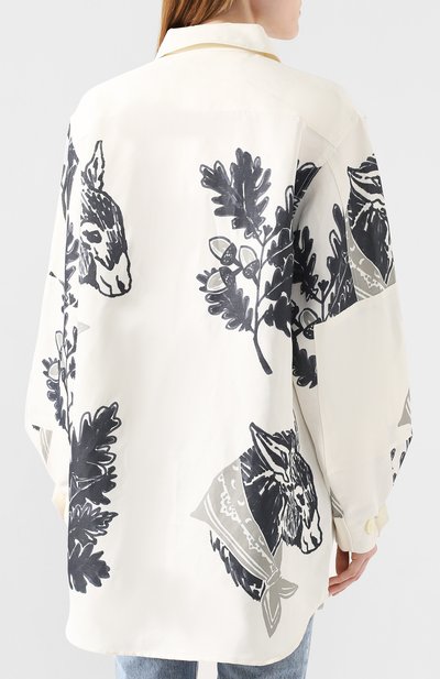 Рубашка из смеси хлопка и вискозы JACQUEMUS, арт. 193SH06/37153, фото 4