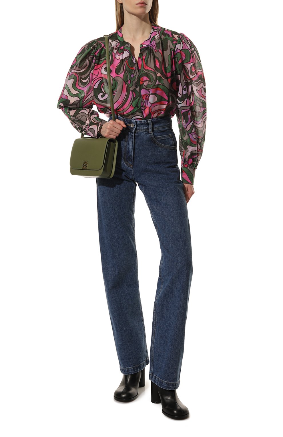 Хлопковая блузка DRIES VAN NOTEN разноцветного цвета по цене 79100 руб., арт. 222-030765-5072, фото 2 Хлопковая блузка DRIES VAN NOTEN, арт. 222-030765-5072, фото 2