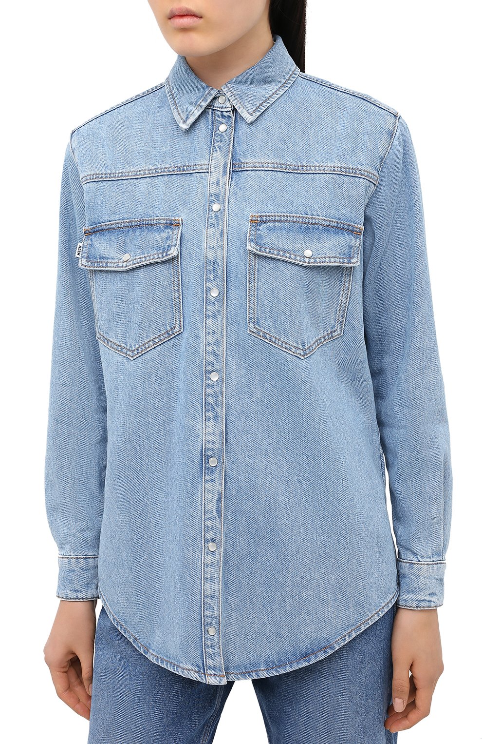 Джинсовая рубашка MSGM, арт. 2943MDE40L 207639, фото 3