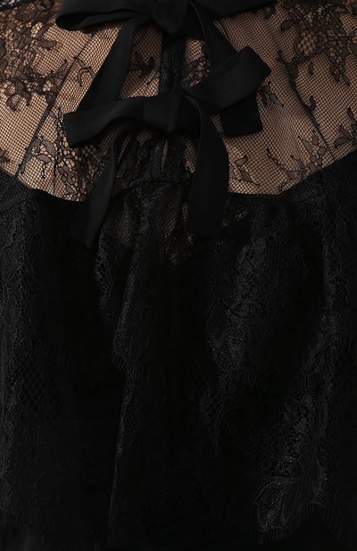 Платье-миди SELF-PORTRAIT черного цвета по цене 48800 руб., арт. RS20-094, фото 5 Платье-миди SELF-PORTRAIT, арт. RS20-094, фото 5