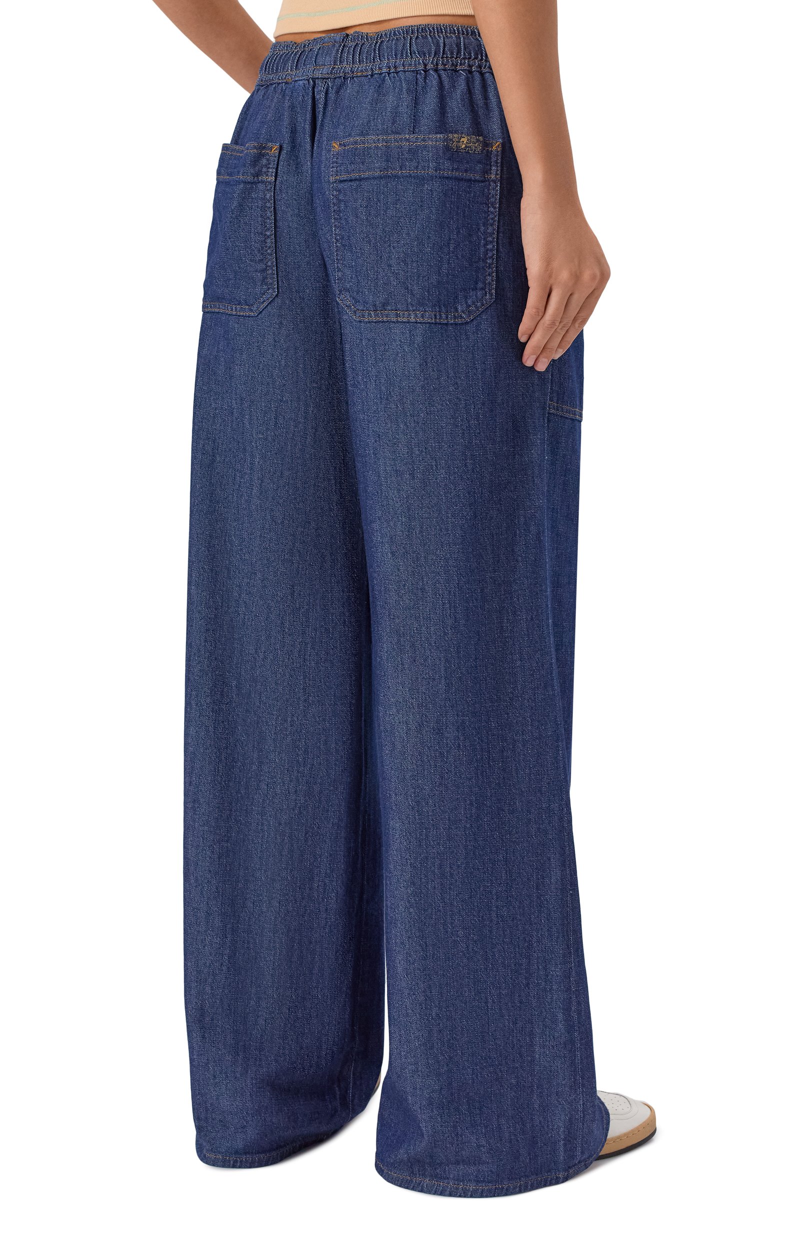 Джинсы utility pull on wide leg 7 FOR ALL MANKIND, арт. 7UCL0R70-1A9, фото 4