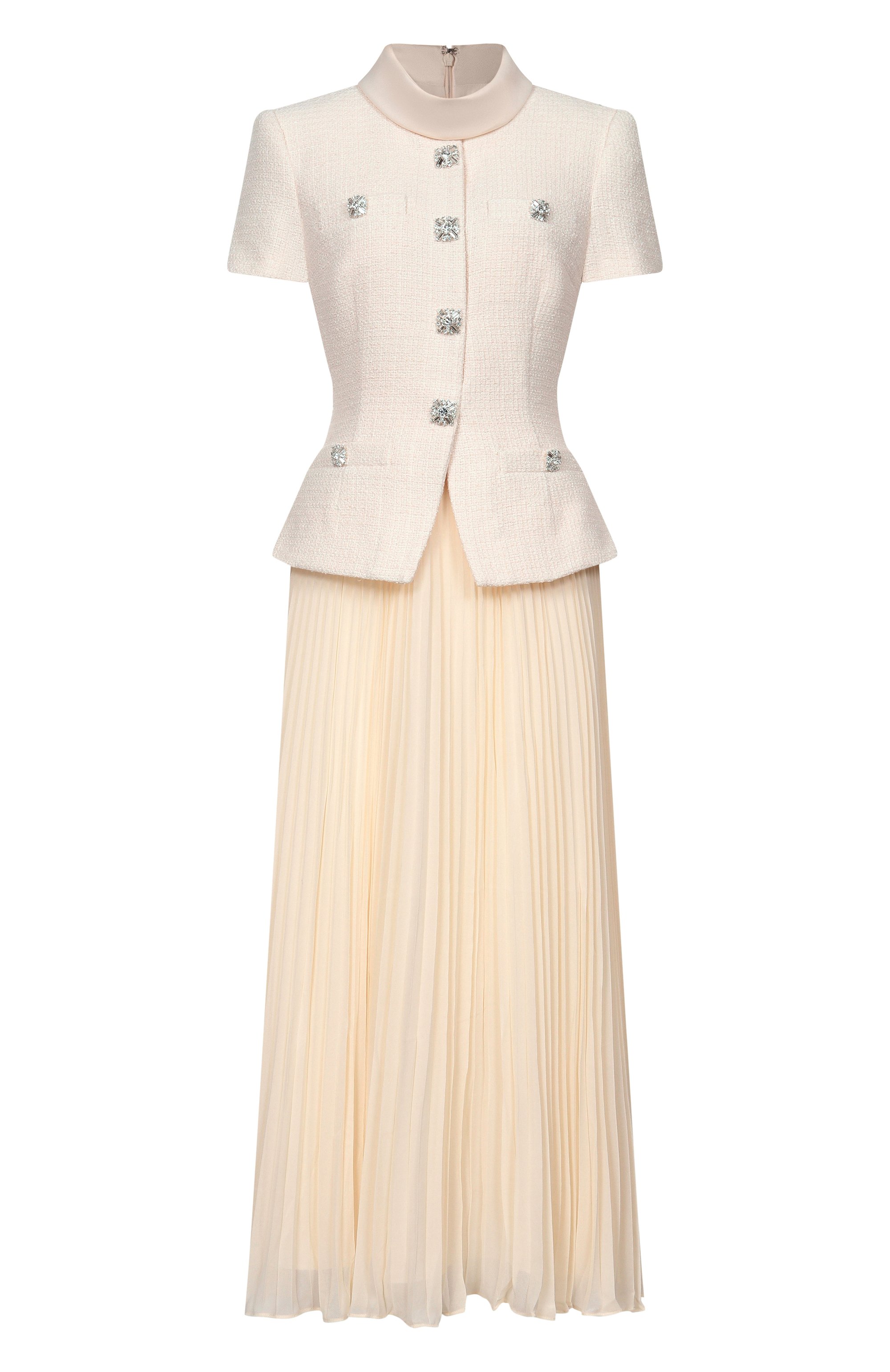 Комбинированное платье SELF-PORTRAIT, арт. RS26161MBC, фото 1