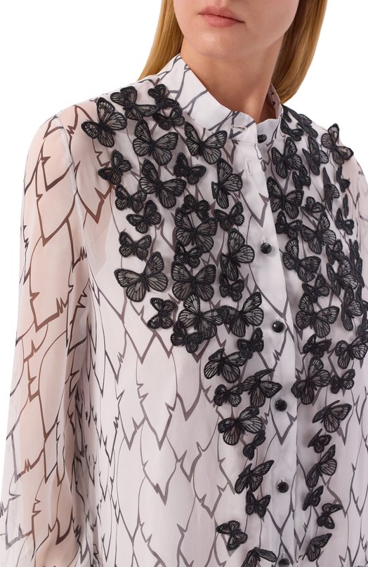 Шелковое платье YANINA T-3140A Белый  T-3140A Фото 4