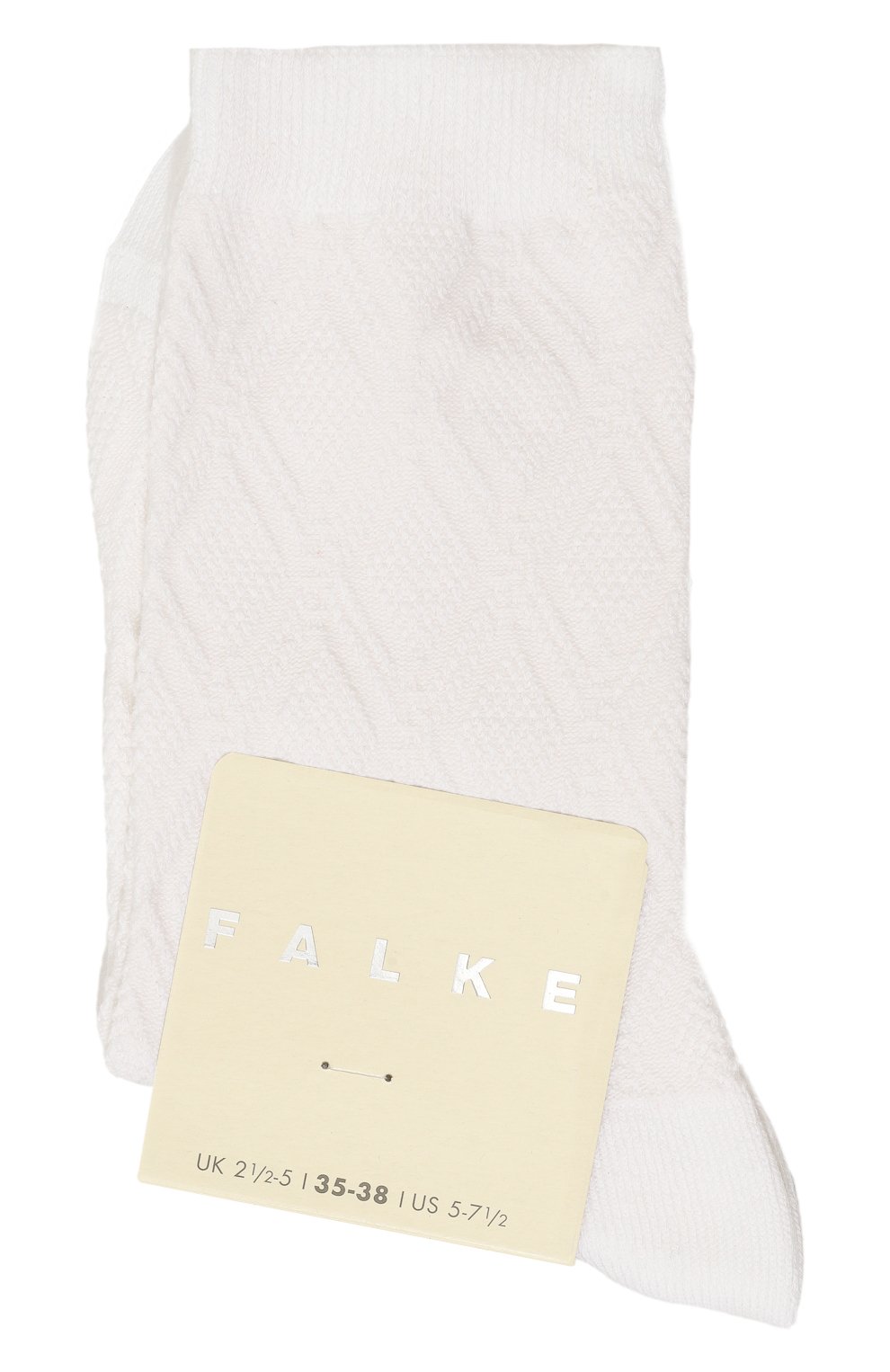 Хлопковые носки FALKE белого цвета по цене 2410 руб., арт. 46384, фото 1 Хлопковые носки FALKE, арт. 46384, фото 1