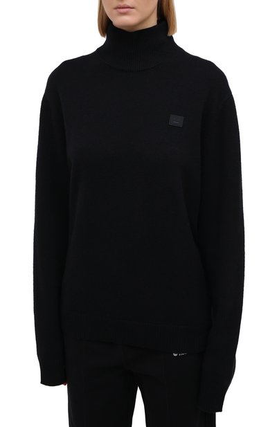 Шерстяная водолазка ACNE STUDIOS черного цвета по цене 31450 руб., арт. C60029/W, фото 3 Шерстяная водолазка ACNE STUDIOS, арт. C60029/W, фото 3