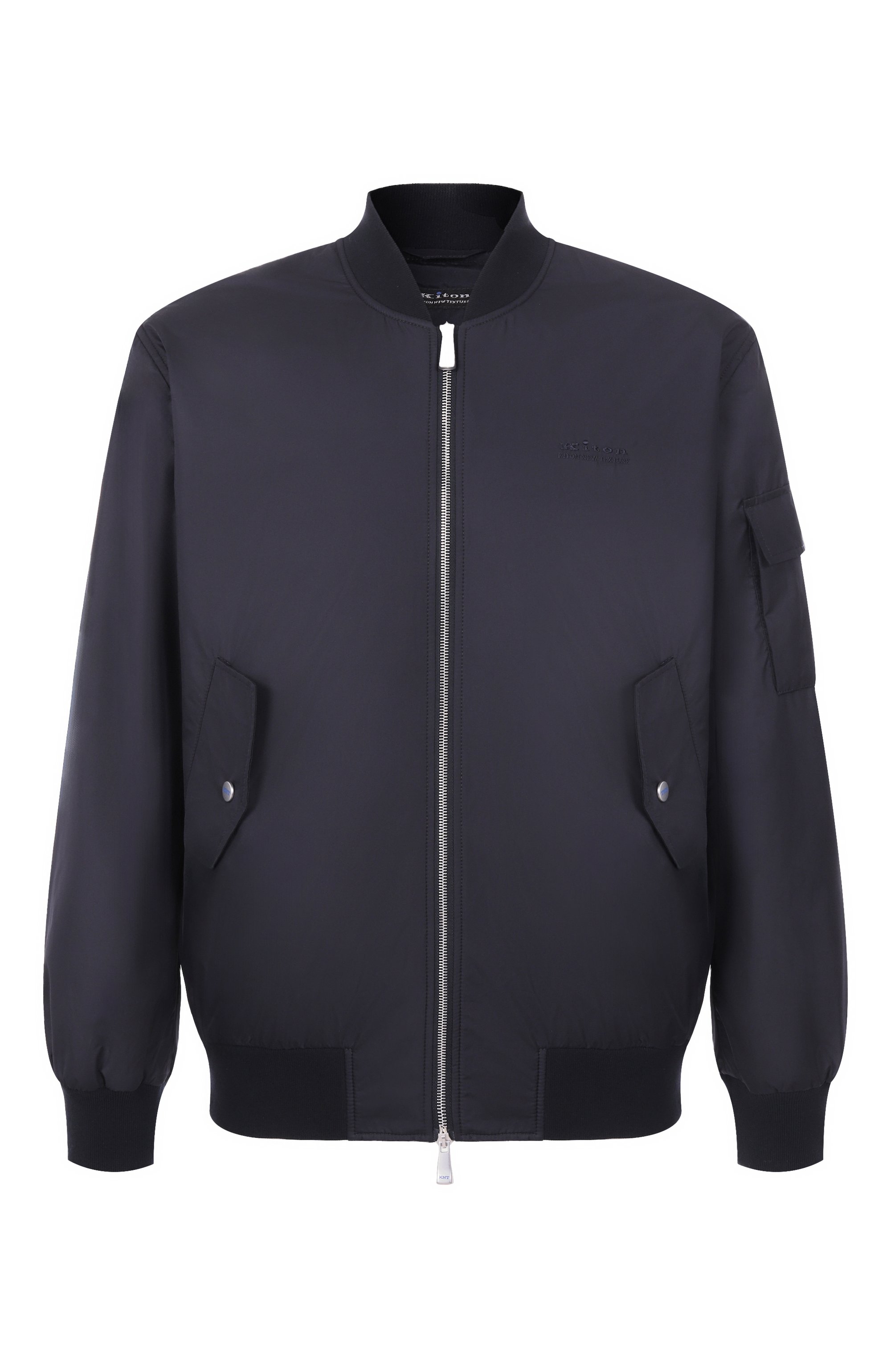 Бомбер KITON темно-синего цвета по цене 235000 руб., арт. UGK106K0755F02, фото 1 Бомбер KITON, арт. UGK106K0755F02, фото 1