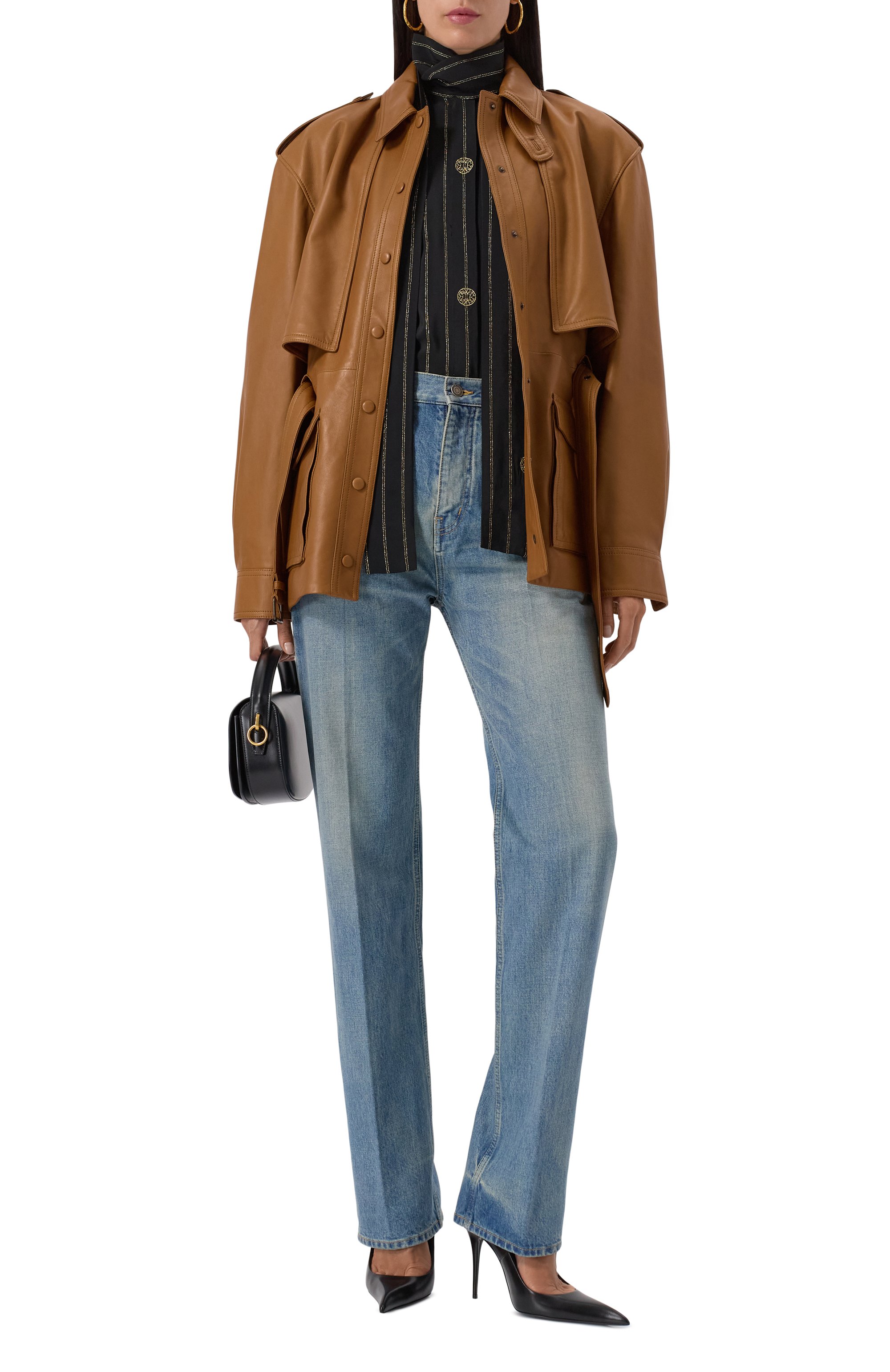 Кожаные туфли élysée 105 SAINT LAURENT, арт. 833447/AACSQ, фото 2