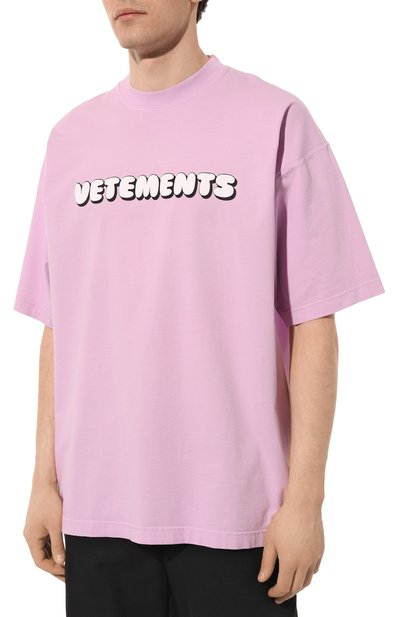 Хлопковая футболка VETEMENTS, арт. UE64TR220P, фото 3