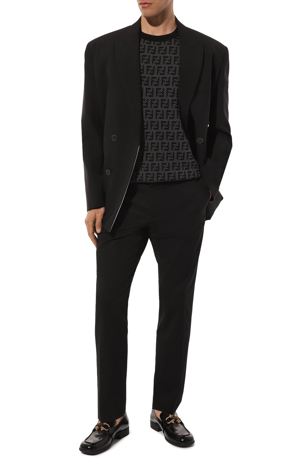 Джемпер из шерсти и хлопка FENDI, арт. FZX050/AKFS/F1HXU, фото 2