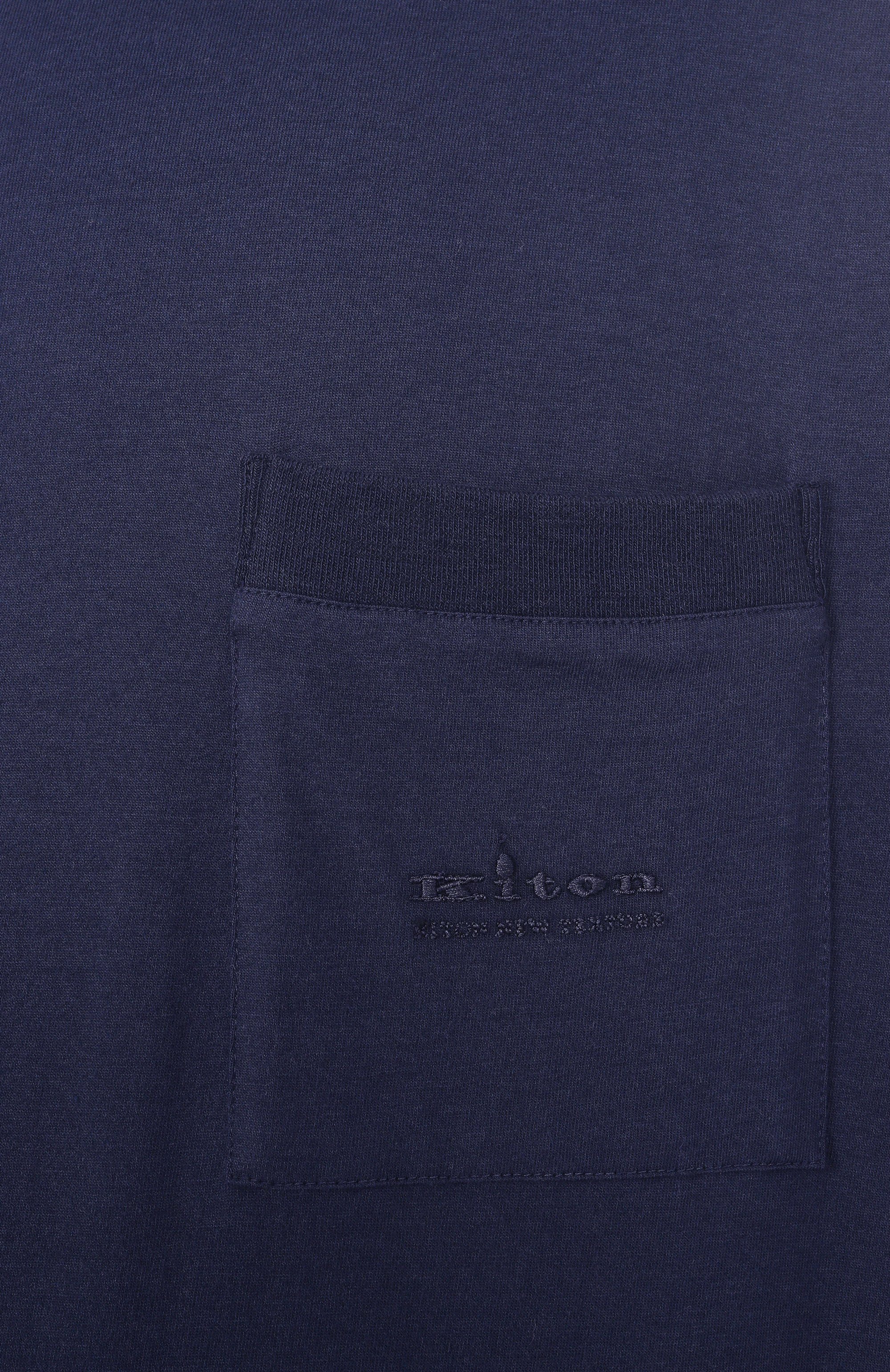 Футболка из хлопка и шелка KITON, арт. UMM062901, фото 6