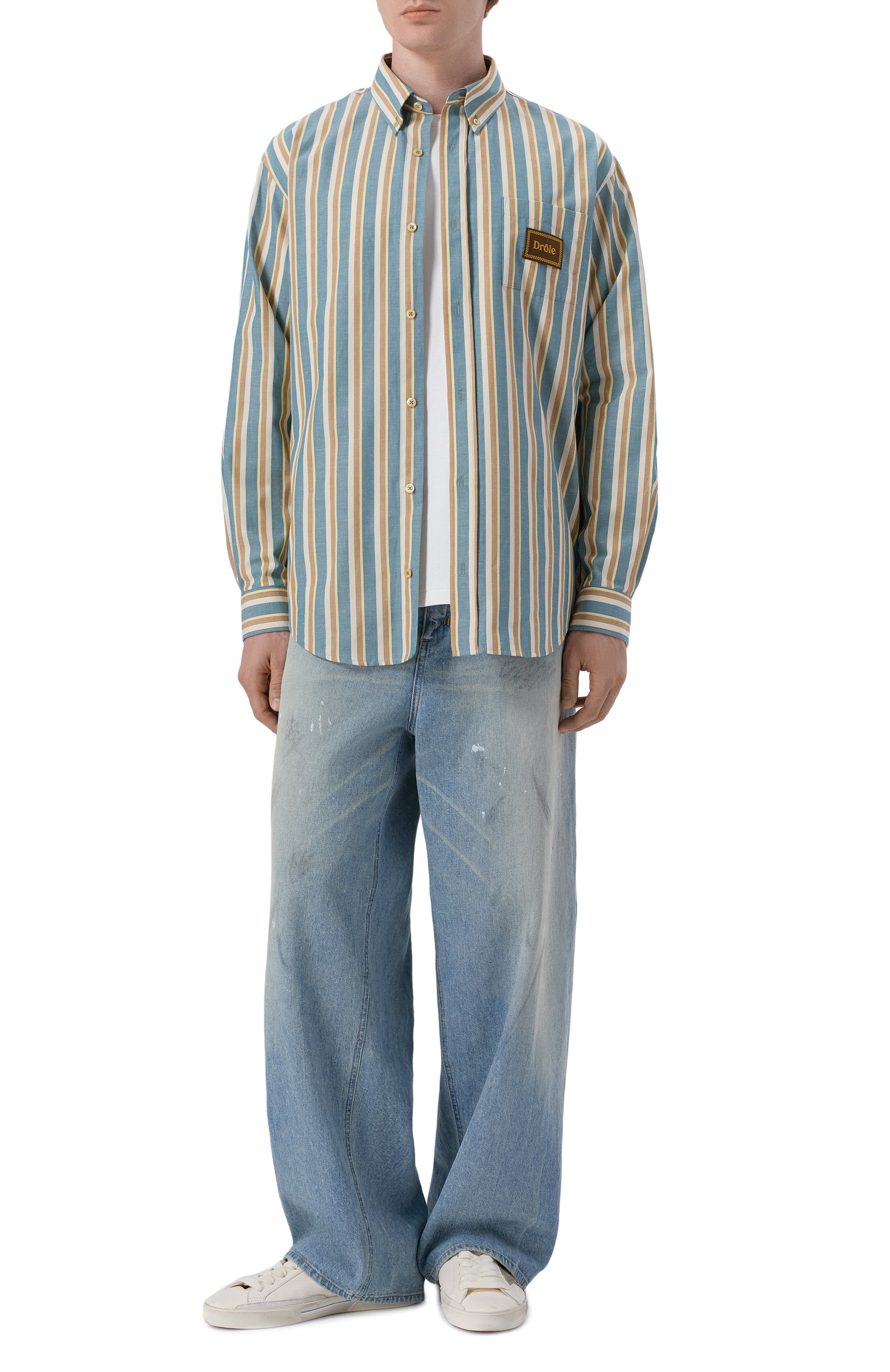 Хлопковая рубашка DROLE DE MONSIEUR, арт. K-SH240-C0281-WG, фото 2