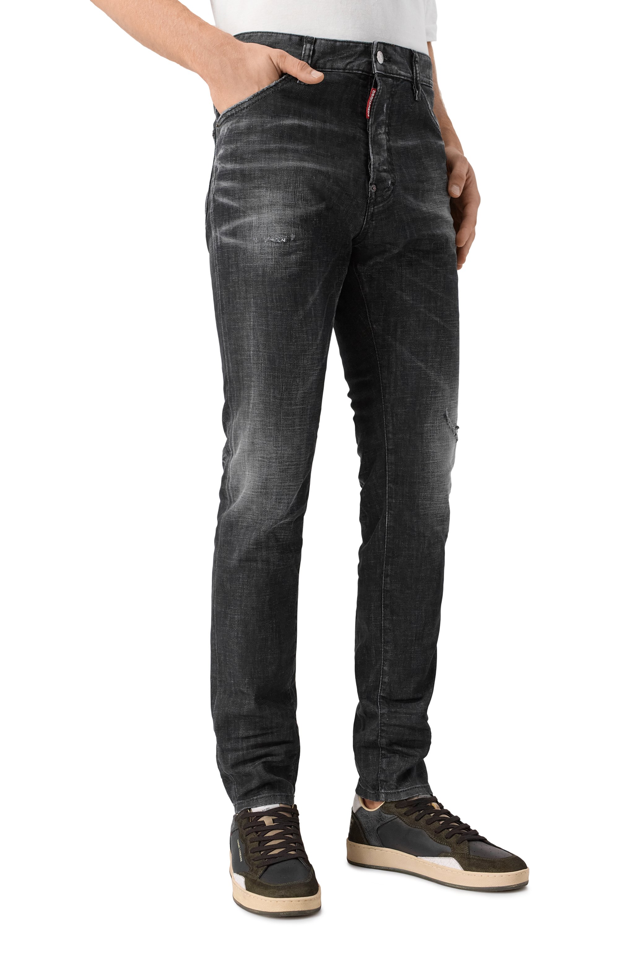 Джинсы cool guy DSQUARED2 темно-серого цвета по цене 59950 руб., арт. S74LB1724/S30357, фото 3 Джинсы cool guy DSQUARED2, арт. S74LB1724/S30357, фото 3