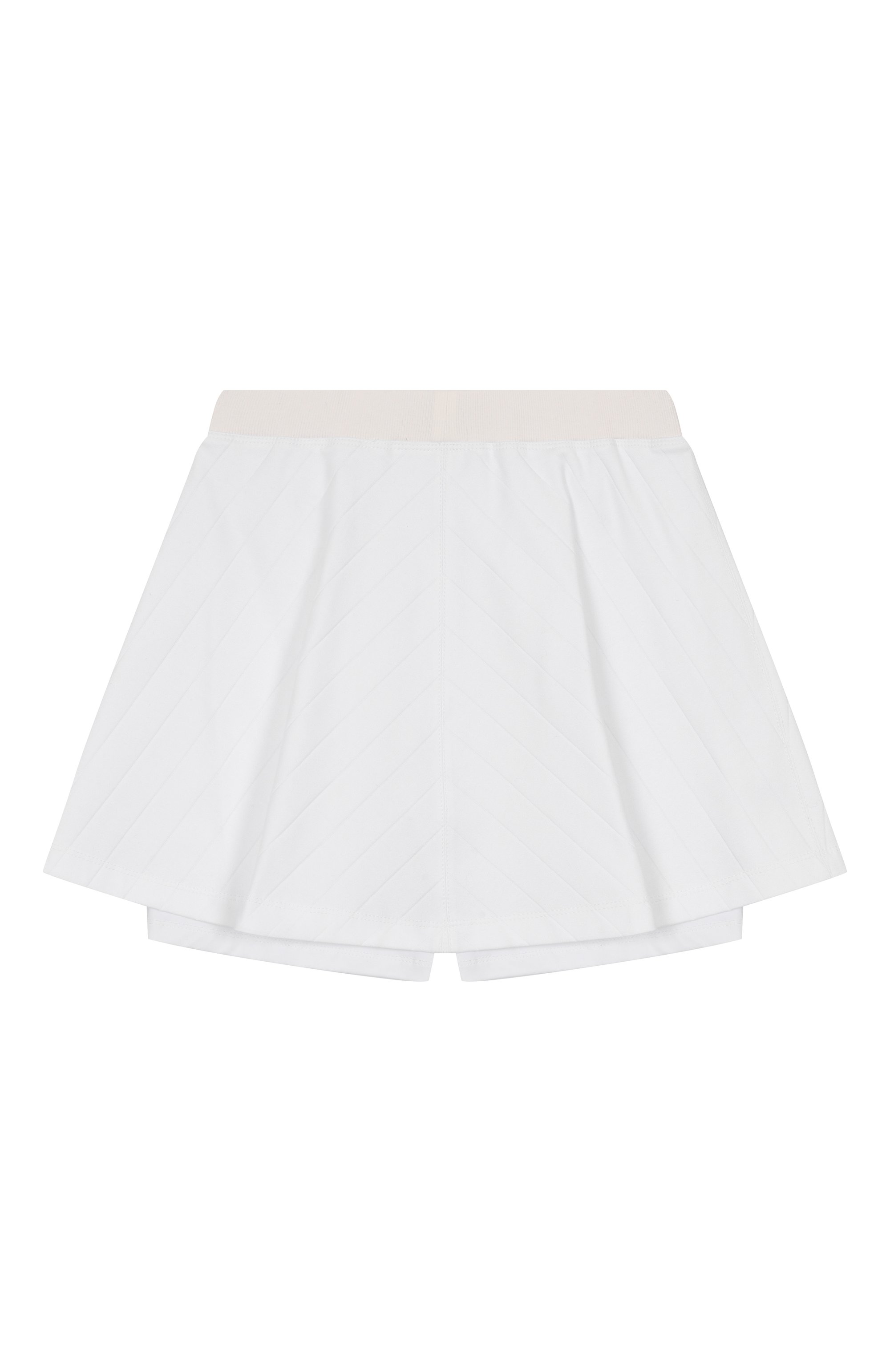 Хлопковая юбка-шорты BRUNELLO CUCINELLI белого цвета по цене 39950 руб., арт. BL921E002B, фото 2 Хлопковая юбка-шорты BRUNELLO CUCINELLI, арт. BL921E002B, фото 2