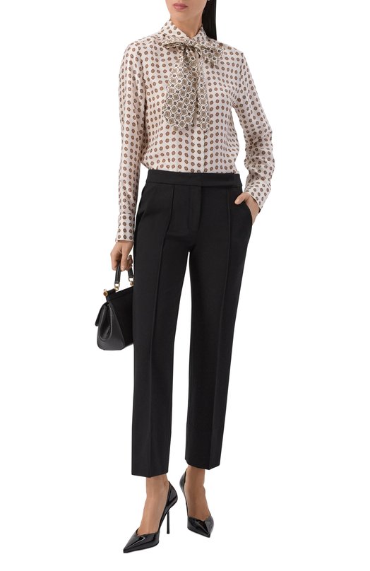 Шелковая рубашка Dorothee Schumacher 349206 Кремовый  349206 Фото 2