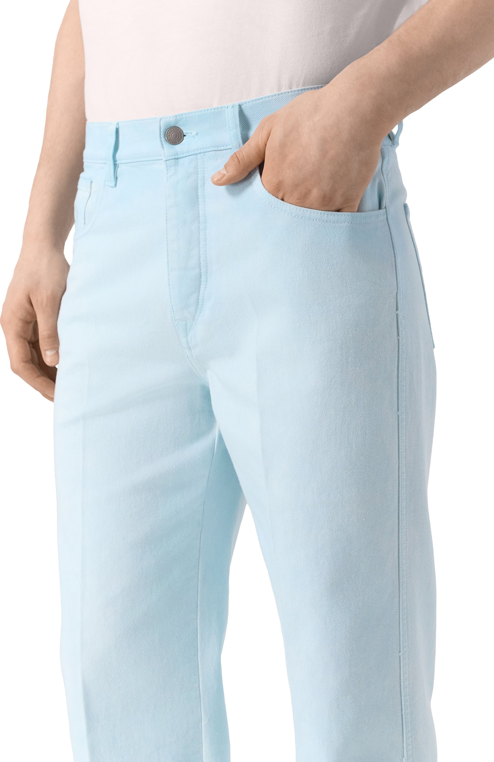 Джинсы LANEUS голубого цвета по цене 48200 руб., арт. S5LAMAPA209, фото 5 Джинсы LANEUS, арт. S5LAMAPA209, фото 5