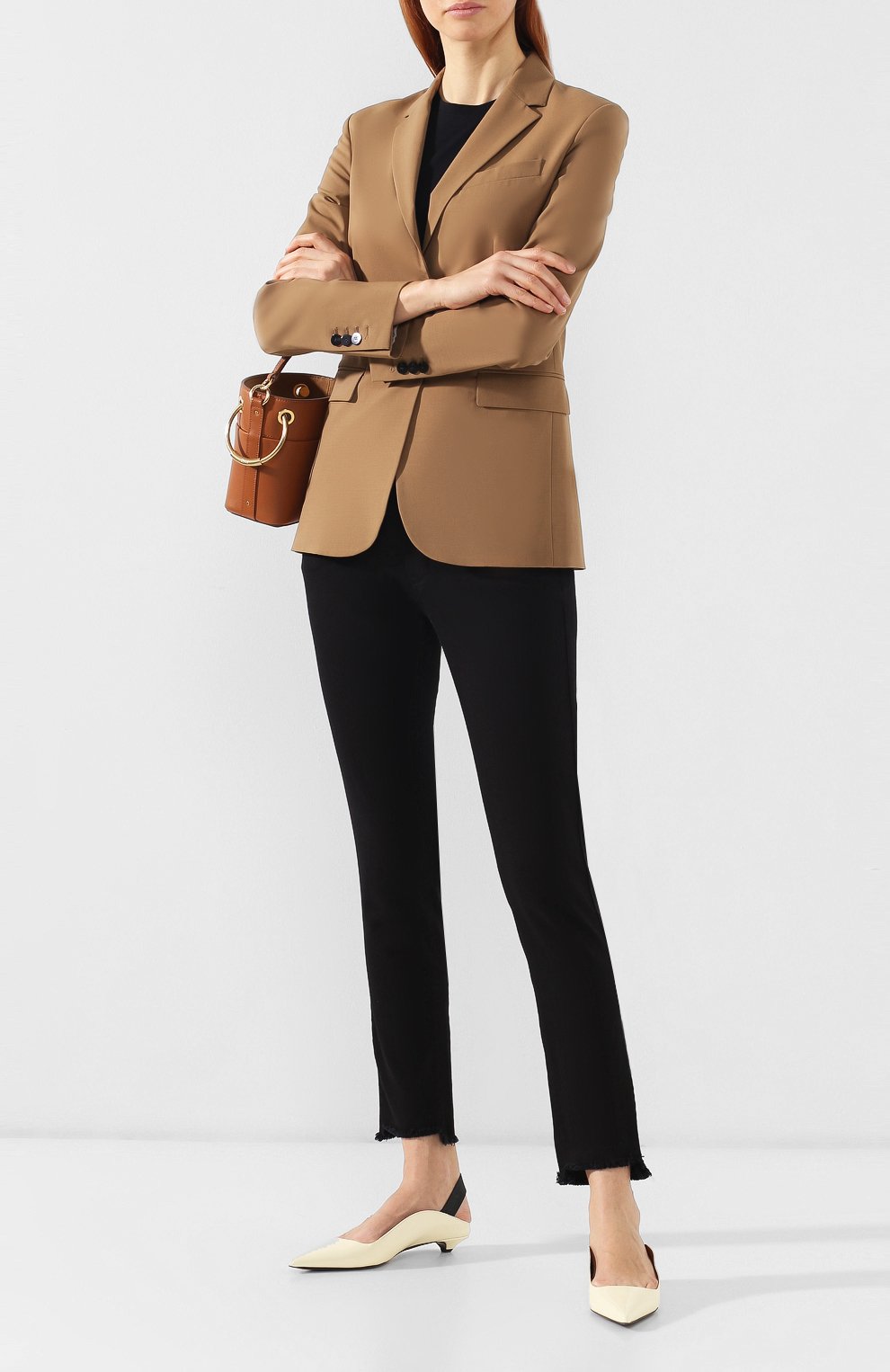 Укороченные джинсы с бахромой PIETRO BRUNELLI, арт. JP0043/FF/DE0078, фото 2