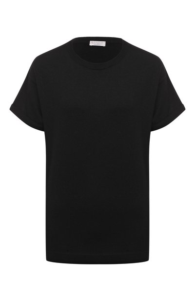 Женская футболка из кашемира и шелка BRUNELLO CUCINELLI, арт. M41810000