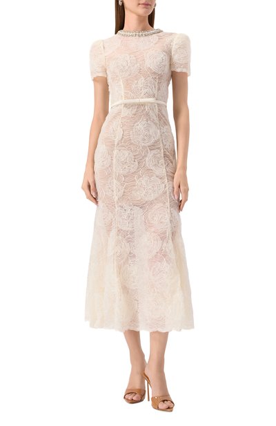 Платье с отделкой стразами SELF-PORTRAIT, арт. PF25-036M-C, фото 3