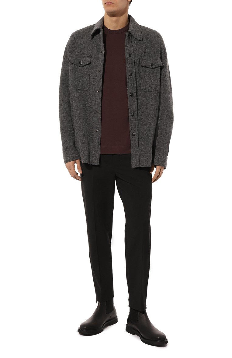 Мужская хлопковая футболка ZEGNA бордового цвета, арт. UC360A6/C760 | Фото 2 (Рукава: Короткие; Материал внешний: Хлопок; Длина (для топов): Стандартные; Принт: Без принта; Стили: Кэжуэл; Мужское Кросс-КТ: Футболка-одежда; Кросс-КТ: Джерси; Детали: Декор, Без декора; Автоматизация состава: Проставлено; Автоматизация ТО: Проставлено)