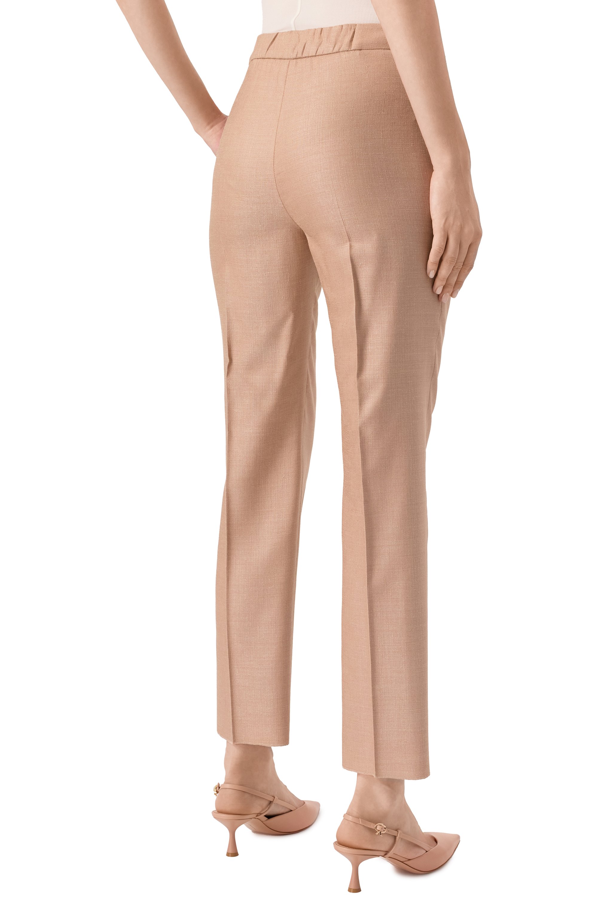 Брюки из шелка и шерсти AGNONA, арт. T70218/U4040, фото 4