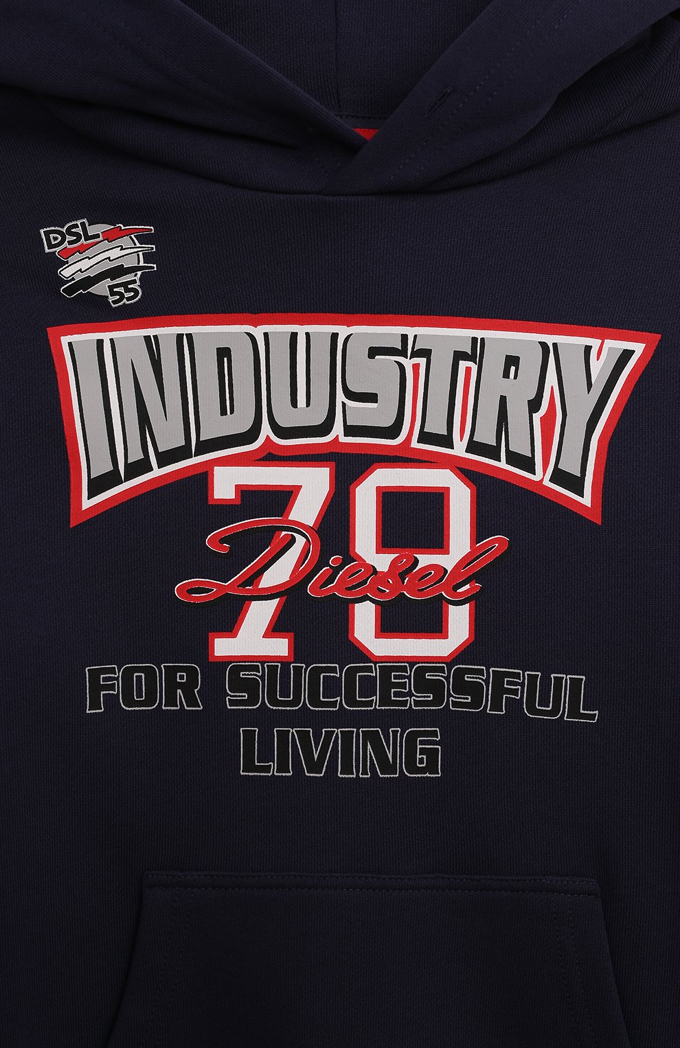 Хлопковое худи DIESEL, арт. J01967/KYAQK, фото 3