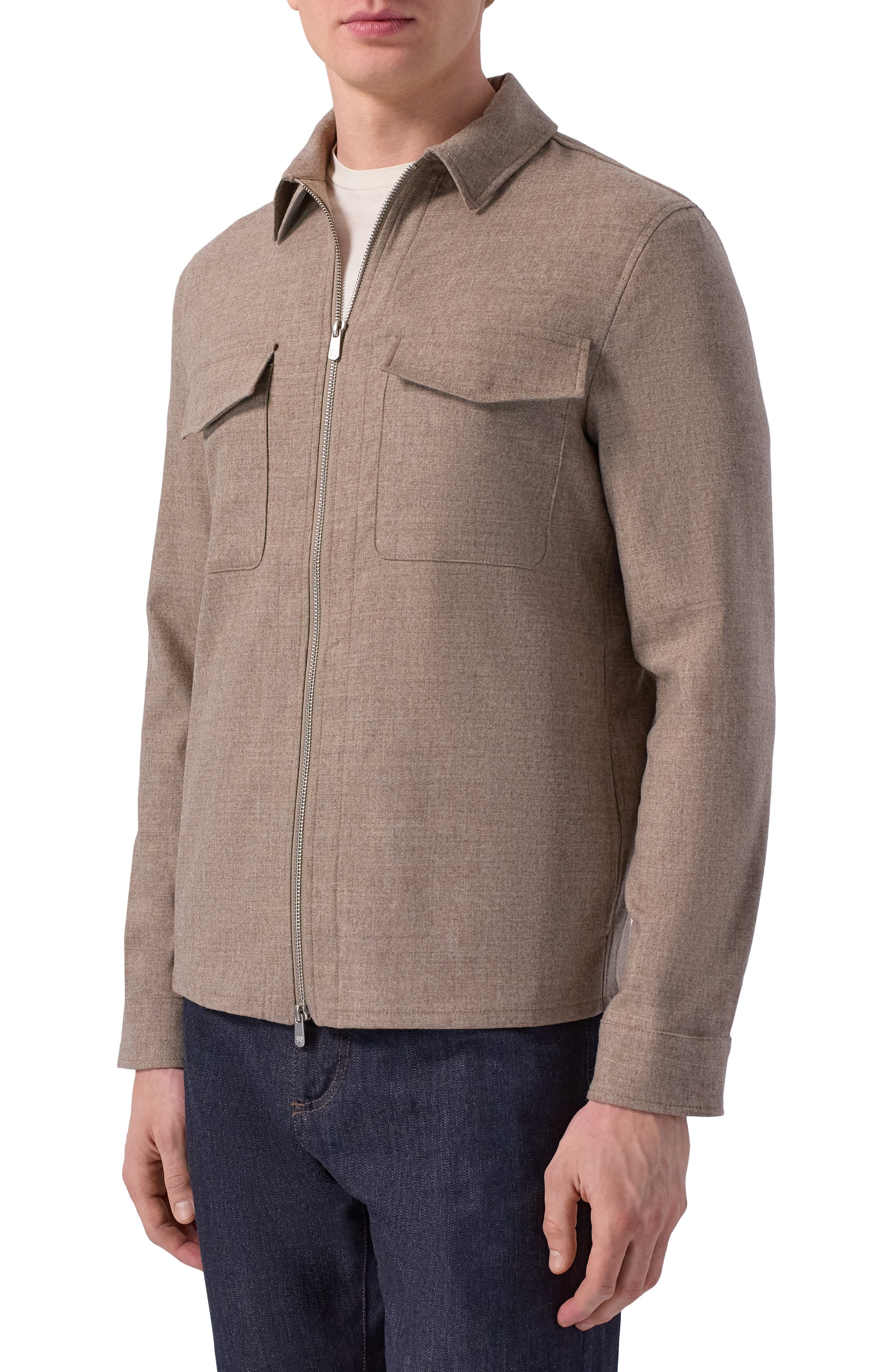 Куртка-рубашка из шерсти и кашемира MARCO PESCAROLO, арт. URUS/5229, фото 3