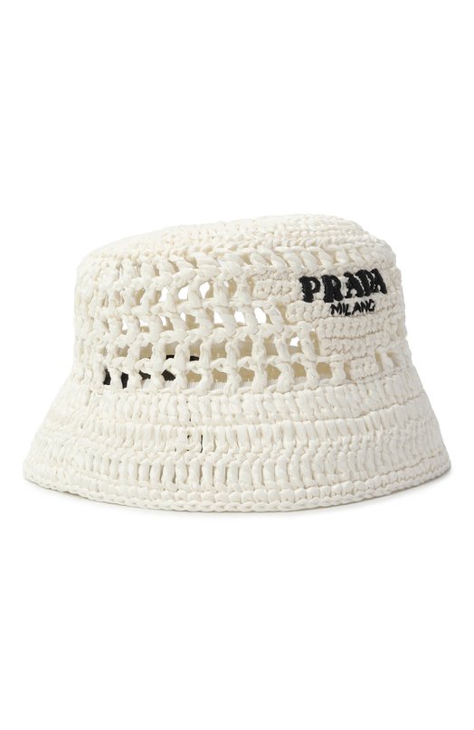 Панама из рафии Prada 1HC137/2A2T Кремовый 1HC137/2A2T