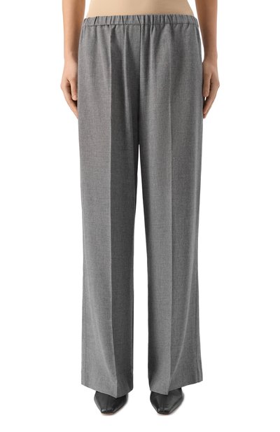 Брюки из вискозы и шерсти TOTEME серого цвета по цене 61650 руб., арт. 254-WRB0370-FB0016, фото 3 Брюки из вискозы и шерсти TOTEME, арт. 254-WRB0370-FB0016, фото 3