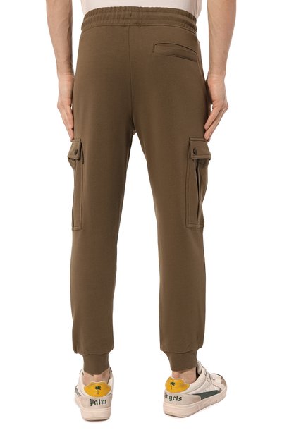 Хлопковые джоггеры BOSS коричневого цвета по цене 18600 руб., арт. 50507886, фото 4 Хлопковые джоггеры BOSS, арт. 50507886, фото 4