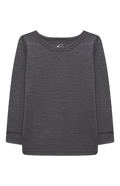Комплект из лонгслива и брюк WOOL AND COTTON темно-серого цвета по цене 8360 руб., арт. WRUFP, фото 2 Комплект из лонгслива и брюк WOOL AND COTTON, арт. WRUFP, фото 2