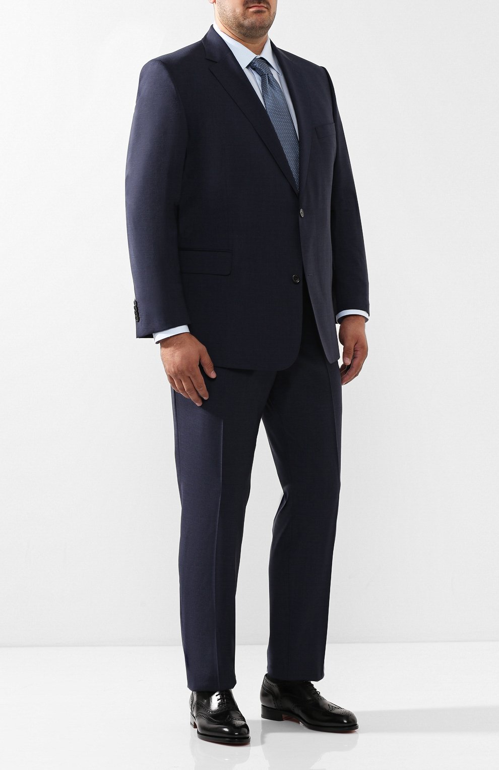 Шерстяной костюм с пиджаком на двух пуговицах EDUARD DRESSLER, арт. NR12/12022, фото 1
