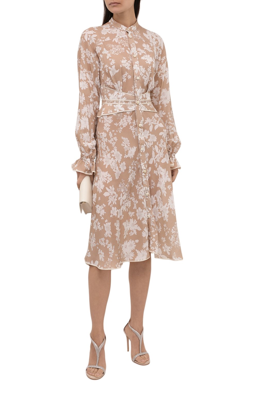 Платье из вискозы DSQUARED2 бежевого цвета по цене 106500 руб., арт. S72CV0271/S54264, фото 2 Платье из вискозы DSQUARED2, арт. S72CV0271/S54264, фото 2