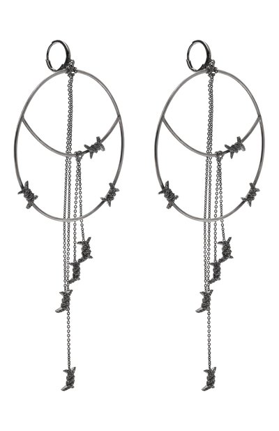 Серьги CAVIAR JEWELLERY черного цвета по цене 28000 руб., арт. TL008, фото 3 Серьги CAVIAR JEWELLERY, арт. TL008, фото 3