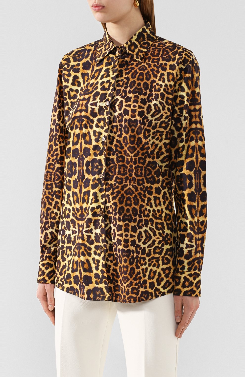 Хлопковая рубашка DRIES VAN NOTEN, арт. 201-10758-9006, фото 3