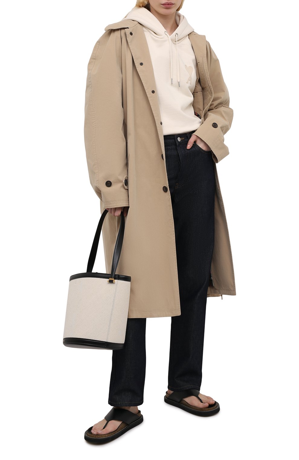 Хлопковое худи AMI, арт. E21FJ058.747, фото 2