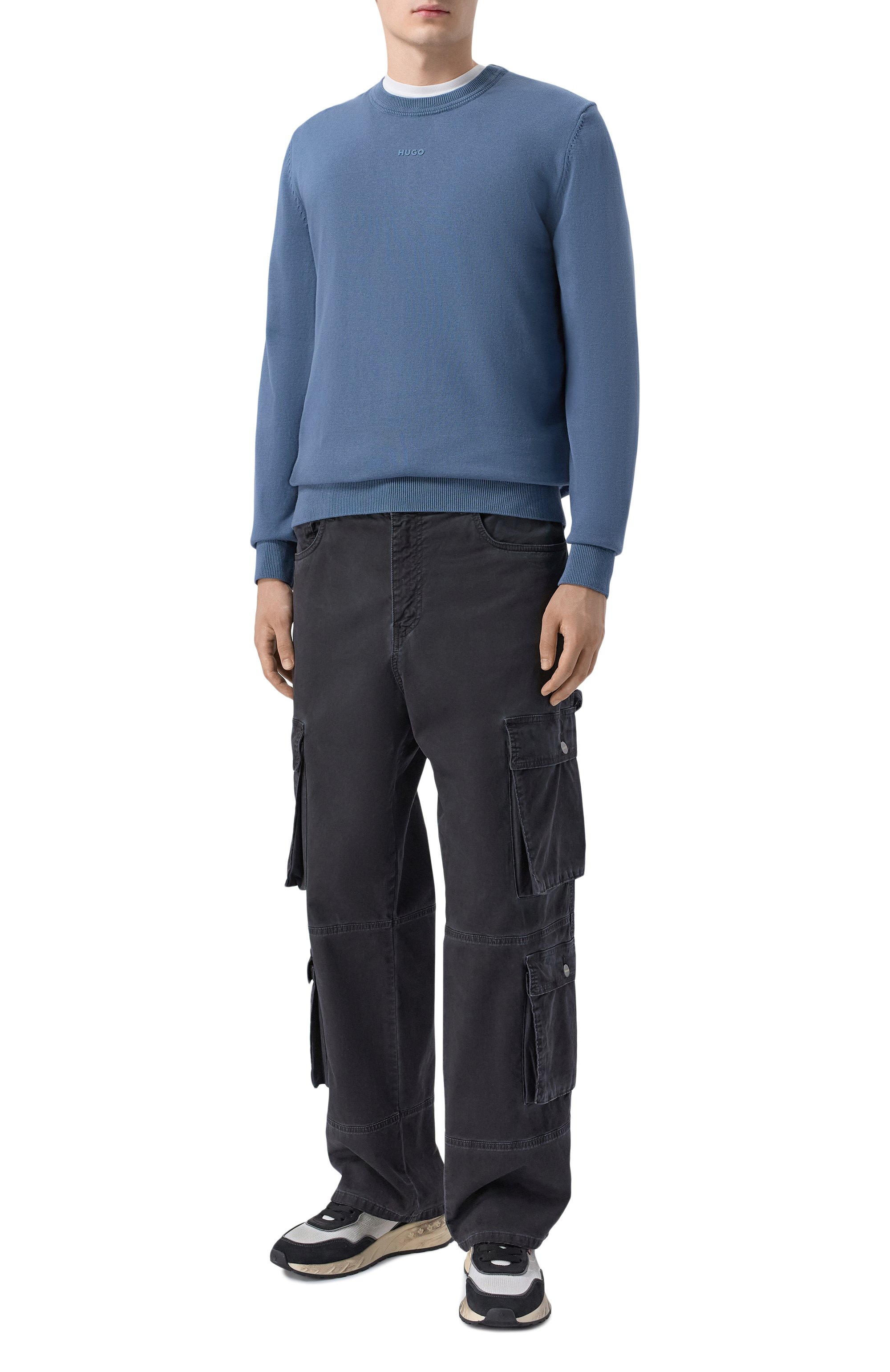 Хлопковый джемпер HUGO, арт. 50553588, фото 2