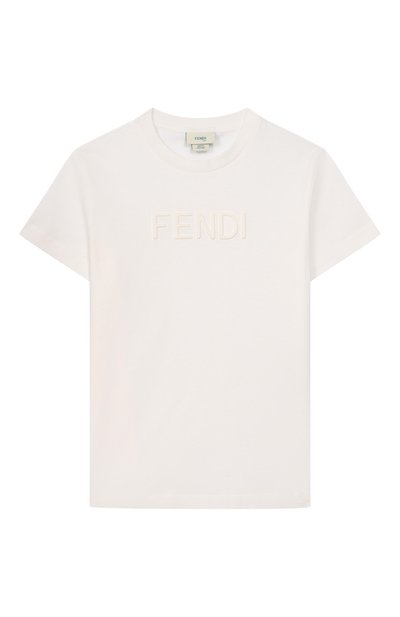 Хлопковая футболка FENDI, арт. JUI202/7AJ/3A-6A