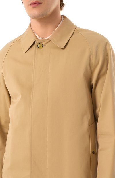 Хлопковый плащ BURBERRY, арт. 8079396, фото 5