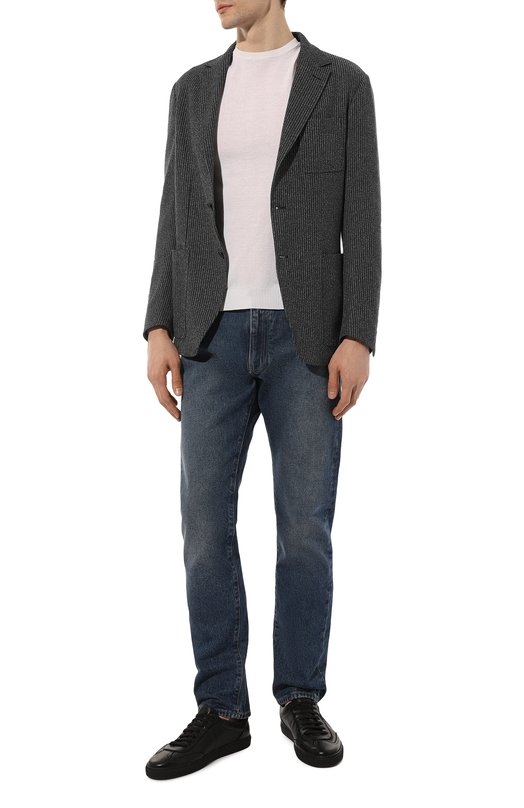 Пиджак из хлопка и вискозы Canali J0147/JJ02701 Синий  J0147/JJ02701 Фото 2