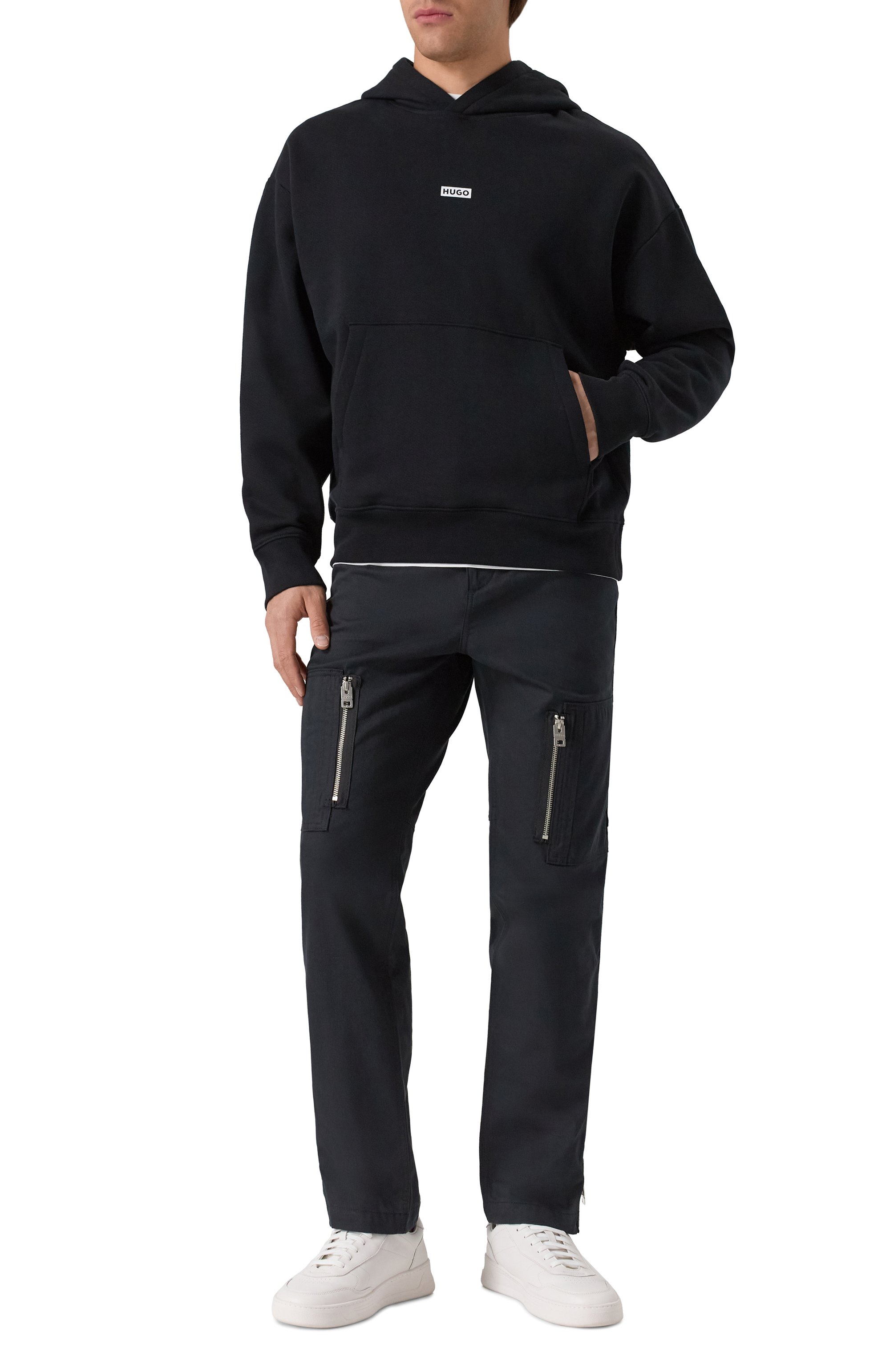 Хлопковое худи HUGO BLUE, арт. 50510724, фото 2