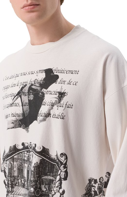 Хлопковый лонгслив Enfants Riches Deprimes 010-891/C0TT0N Кремовый  010-891/C0TT0N Фото 6